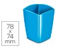 CUBILETE PORTALAPICES CEP AZUL OPACO PLASTICO MAGNETICO 78X74X95 MM