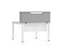 MOSTRADOR DE ALTILLO ROCADA VALIDO PARA MESAS WORK METAL EXECUTIVE 100X30X40 CM ACABADO AN02 GRIS/GRIS