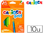 LAPICES DE COLORES CARIOCA BABY 2 AOS CAJA DE 10 COLORES SURTIDOS