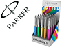 BOLIGRAFO PARKER JOTTER PLASTIC ORIGINAL EXPOSITOR DE 20 UNIDADES COLORES SURTIDOS