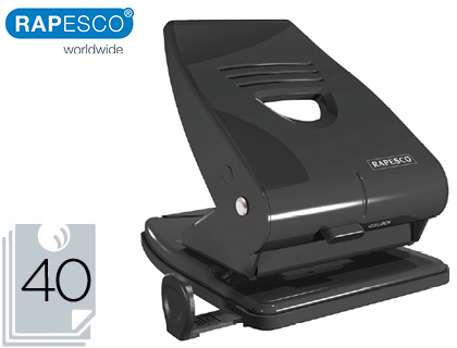 TALADRADOR RAPESCO 835 METAL NEGRO 2 TALADROS CAPACIDAD 40 HOJAS