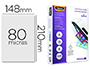 BOLSA DE PLASTIFICAR FELLOWES BRILLO DIN A5 80 MICRAS PACK 100 UNIDADES