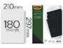 TAPA DE ENCUADERNACION FELLOWES DIN A4 PVC OPACO NEGRO 180 MICRAS PACK DE 100 UNIDADES