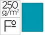 SUBCARPETA CARTULINA GIO SIMPLE INTENSO FOLIO AZUL 250G/M2