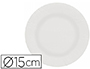 PLATO PAPEL RECICLABLE BLANCO 15 CM PAQUETE 100 UNIDADES
