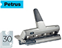 TALADRADOR PETRUS 514 METALICO COLOR PLATA 4 PUNZONES MOVILES CAPACIDAD 30 HOJAS