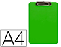 PORTANOTAS Q-CONNECT PLASTICO DIN A4 VERDE 2,5MM