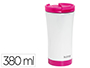 TAZA LEITZ WOW TRAVEL TERMICA DOBLE PARED ACERO INOXIDABLE CAPACIDAD 380 ML COLOR FUCSIA