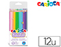 LAPICES DE COLORES CARIOCA PASTEL BLISTER DE 12 COLORES SURTIDOS