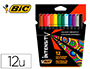 ROTULADOR BIC INTENSITY ESTUCHE DE 12 COLORES SURTIDOS