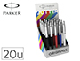 BOLIGRAFO PARKER JOTTER ORIGINALS EXPOSITOR DE 20 UNIDADES COLORES SURTIDOS