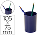 CUBILETE PORTALAPICES ARCHIVO 2000 AZUL OPACO PLASTICO ANTIMICROBIANO DIAMETRO 75 MM ALTO 105 MM