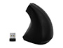 RATON Q-CONNECT OPTICO INALAMBRICO ERGONOMICO VERTICAL PILAS AAA NEGRO