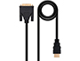 CABLE DVI NANOCABLE A HDMI DVI18+1/M-HDMI A/M COLOR NEGRO LONGITUD 1,8 M