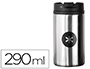 VASO ANTARTIK ACERO INOXIDABLE CON TAPA DOSIFICADOR DE SEGURIDAD Y BASE ACOLCHADA 290 ML COLOR PLATA