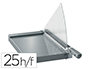 GUILLOTINA DE PALANCA LEITZ PRECISION OFFICE PRO A4+ BASE CRISTAL LONGITUD CORTE 381 MM CAPACIDAD DE CORTE 25 HOJAS