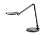 LAMPARA DE OFICINA Q-CONNECT SOBREMESA PROFESIONAL ALUMINIO 9W 120 LED CARGADOR MOVIL COLOR NEGRO