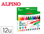 ROTULADOR ALPINO STAMPER DUO CAJA DE 12 UNIDADES COLORES SURTIDOS