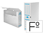 CAJA ARCHIVO DEFINITIVO PLASTICO LIDERPAPEL BLANCO 360X260X100 MM