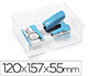 ORGANIZADOR DE SOBREMESA PLASTICFORTE TRANSPARENTE N 2 120X157X55 MM