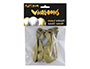 GLOBO 100% LATEX BIODEGRADABLE ORO BLISTER DE 6 UNIDADES