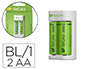CARGADOR DE PILAR RECARGABLES GP AA/AAA INCLUYE 2 PILAS AA 2100 MAH