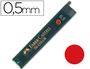 MINAS FABER COLOR 9085 0,5 MM ROJA ESTUCHE DE 12 MINAS