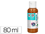 PINTURA ACRILICA LIDERPAPEL BOTE DE 80 ML MARRON