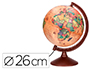 GLOBO TERRAQUEO LIDERPAPEL CON LUZ FISICO Y POLITICO ESTILO ANTIGUO DIAMETRO 26 CM