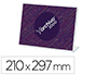 EXPOSITOR SOBREMESA ARCHIVO 2000 CON FORMA L POLIESTIRENO TRANSPARENTE DIN A4 HORIZONTAL DOBLE CARA