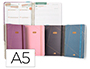 AGENDA ESCOLAR LIDERPAPEL CURSO 23-24 COLLEGE CLASSIC LINES DIN A5 BILINGUE DIA PAGINA CARTON FORRADO ESPIRAL