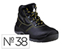 BOTAS DELTAPLUS DE SEGURIDAD PIEL CRUPON PIGMENTADA SUELA PU BI-DENSIDAD COLOR NEGRO TALLA 38