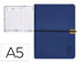AGENDA ENCUADERNADA LIDERPAPEL EGINA A5 2024 DIA PAGINA COLOR AZUL PAPEL 70 GR