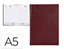 AGENDA ENCUADERNADA LIDERPAPEL CORFU 15X21 CM 2024 DIA PAGINA COLOR ROJO PAPEL 60 GR