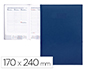 AGENDA ENCUADERNADA LIDERPAPEL CRETA 17X24 CM 2024 SEMANA VISTA COLOR AZUL PAPEL 70 GR