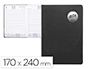 AGENDA ENCUADERNADA LIDERPAPEL KILKIS 17X24 CM 2024 DIA PAGINA COLOR NEGRO PAPEL 70 GR