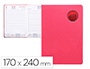 AGENDA ENCUADERNADA LIDERPAPEL KILKIS 17X24 CM 2024 DIA PAGINA COLOR ROSA PAPEL 70 GR