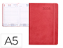 AGENDA ENCUADERNADA LIDERPAPEL ESPARTA 15X21 CM 2024 DIA PAGINA CON GOMILLA COLOR ROSA PAPEL 70 GR