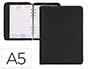 AGENDA ANILLAS LIDERPAPEL TARENTO 15X21 CM 2024 DIA PAGINA NYLON COLOR NEGRO PAPEL 70GR