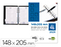 RECAMBIO AGENDA ANILLAS LIDERPAPEL 14,8X20,5 CM 2024 DIA PAGINA PAPEL 70 GR