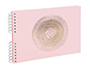 ALBUM DE FOTOS ESPIRAL EXACOMPTA ELLIPSE 50 PAGINAS 32X22 CM COLOR ROSA