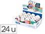 GOMA DE BORRAR MILAN THE FUN OVALADA CON FUNDA CAJA DE 24 UNIDADES COLORES SURTIDOS