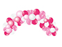 GLOBO 100% LATEX BIODEGRADABLE GUINARLDA ARCO BABY PINK 55 UNIDADES COLORES PASTEL
