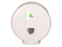 DISPENSADOR PAPEL HIGIENICO BUNZL GREENSOURCE MINI JUMBO FABRICADO EN ABS COLOR BLANCO