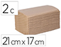 SERVILLETA BUNZL GREENSOURCE KRAFT PLEGADO ZIG-ZAG 2 CAPAS 21X17 CM CAJA DE 9000 UNIDADES