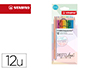 LAPICES DE COLORES STABILO AQUACOLOR ACUARELABLES PASTEL LOVE ESTUCHE CARTON DE 12 COLORES SURTIDOS