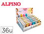 EXPOSITOR ALPINO GEL MAQUILLAJE 24 GLITTTER GEL METALICO + 12 GLITTER GEL