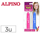 BARRA DE MAQUILLAJE ALPINO FIESTA FACE STICK PRINCESAS BLISTER DE 3 UNIDADES COLORES SURTIDOS