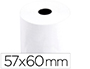 ROLLO SUMADORA TERMICO Q-CONNECT 57 MM ANCHO X 60 MM DIAMETRO SIN BISFENOL A PAPEL DE 70 G/M2