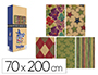 PAPEL DE REGALO BASIKA KRAFT TODO AO ROLLO ANCHO 70 CM LONGITUD 2 M MODELOS SURTIDOS GRAMAJE 50 GR